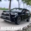 Lqbn4 1:24 Toyota Highlander Внедорожник Сплав Модель Автомобиля Литье под Давлением и Игрушка Металл Внедорожные Транспортные Средства Модель Автомобиля Высокая Симуляция Коллекция Подарки для Детей