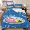 Underwater Adventure Spongebob Friends Threepiece Set 1 Duvet Cover 2 Pillowcase Without Core Bedding Set Soft And Comfortable