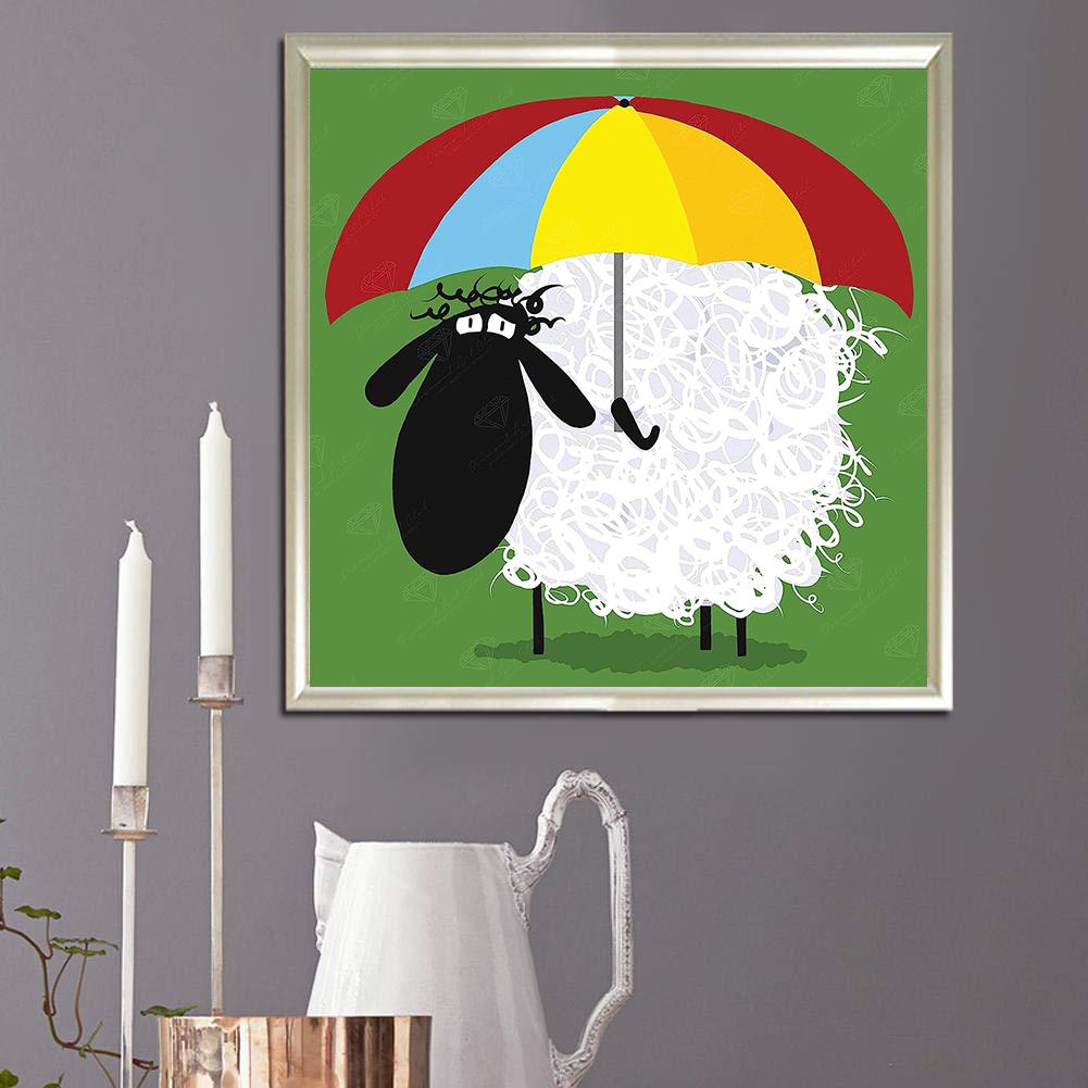 5D Diy Алмазная картина Маленькая овца Алмазная вышивка Полный набор аниме Наборы для вышивки крестом Домашний декор Подарок ручной работы