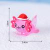 Colorful Resin Craft Christmas Hexagonal Dragon Snow Globe Miniature Cartoon Decoration