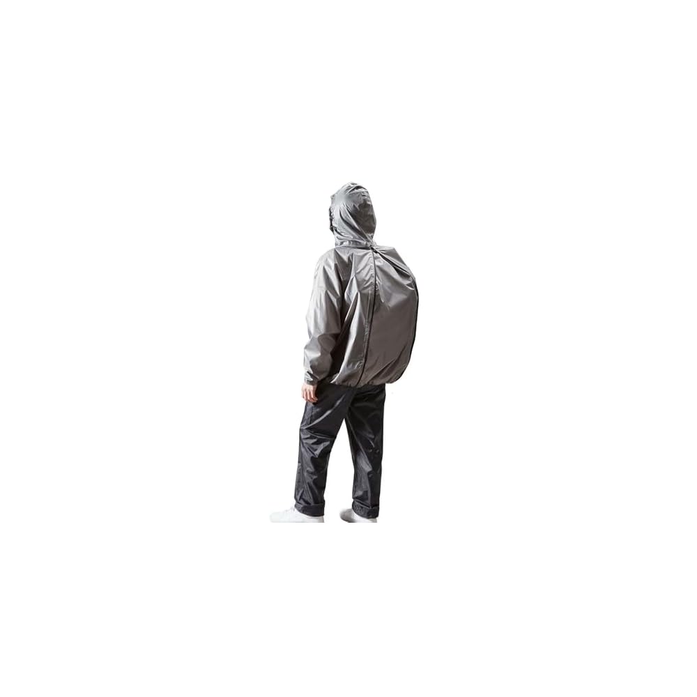 THE ROOTS Rain Suit, Backpack Compatible, Top and Bottom Set, Men's Backpack-In Rain Suit with