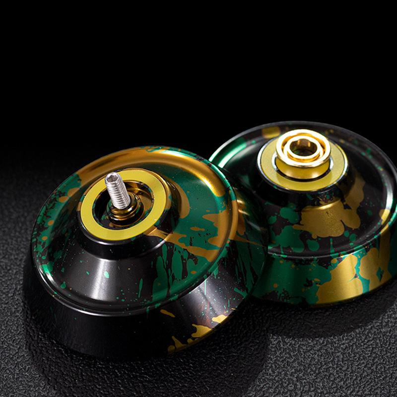 Non-Toxic Metal Yoyo Magic Yoyo Profissonal Aluminum Alloy Unresponsive Yoyo 10 Ball U-Bearing Yoyo For Advanced Player Toys For Kids Yoyo