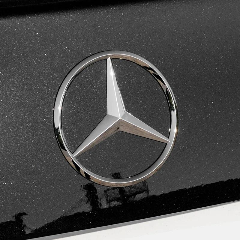 TFMAT1 For Mercedes Benz 9cm ABS Car Rear Decal Trunk Emblem Sticker For Mercedes Benz S320 W164 W203 W204 W168 C180 E320 A200 CLA CLK