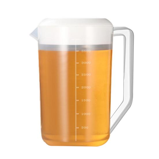 Unbreakable Plastic Water Pitcher with Lid BPA-Free Ice Tea Kettle Iced Tea Pitcher