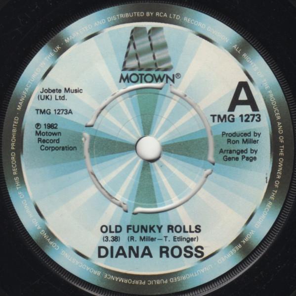 7-дюймовая пластинка DIANA ROSS Old Funky Rolls TMG1273 Motown 1982 UK SoulFunk Б/у