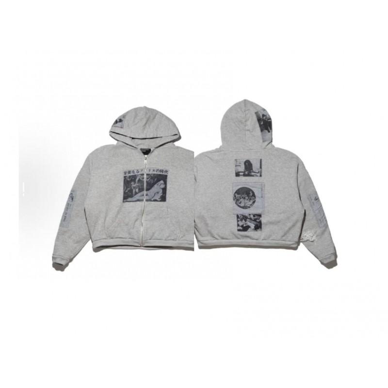 ERD Depressed Rich Kid Vintage Hooded Sweatshirt Teens Loose Fit Casual Streetwear