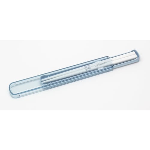 OSK DISH UP LUNCH Chopstick Box Set with Pull-Out Lid, 19.5cm, Blue [HS-16], Dishwasher Safe