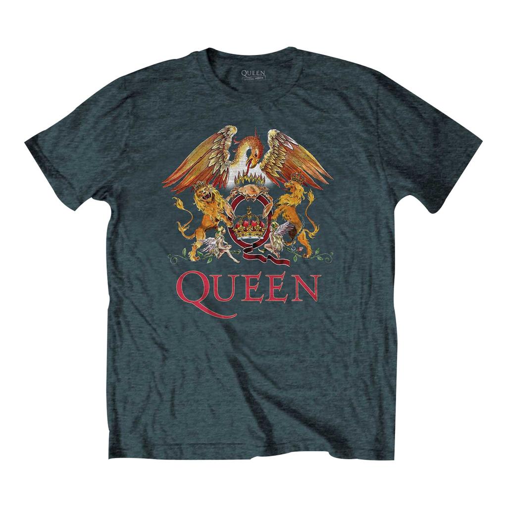 Queen Классическая футболка с гербом унисекс для взрослых