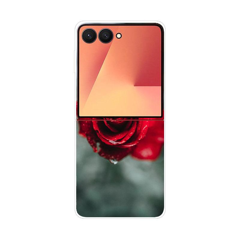 Роскошный прозрачный чехол для телефона Samsung Galaxy Z Flip 7, жесткая складная крышка из поликарбоната для Galaxy Z Flip7, противоударный чехол Capa Fundas