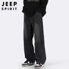 JEEP SPIRIT Мужские американские джинсы плиссе широкие штанины