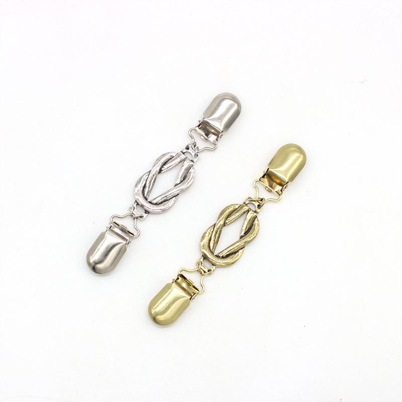 Retro Sweater Pin Temperament Cardigan Scarf Button Women's Shawl Collar Clip Anti-exposure Brooch