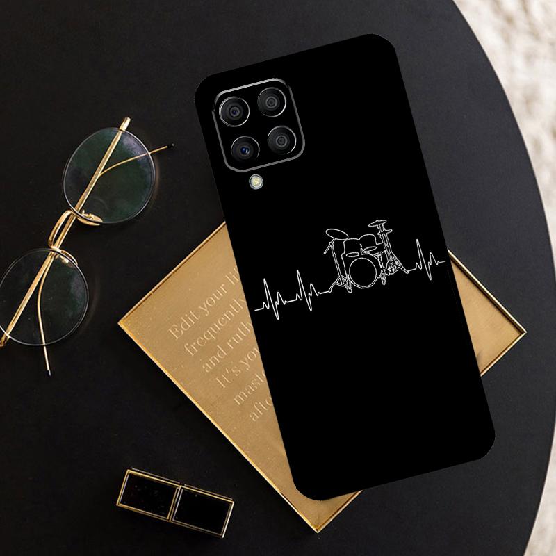 Musical Instrument Drum For Samsung Galaxy M12 M13 M14 M15 M35 M55 M34 M54 M33 M53 M21 M31 M11 M32 M52 M06 M16 Case