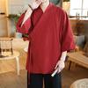 Solid Mens Kimono Japanese Streetwear Men Men's Japan Clothing Shirt Blouse Korean Clothes Cardigan