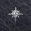 Simple Elegant Korean Zinc Zinc Alloy Star  Earrings Earrings for Men Fashion Jewelry Stud Earrings