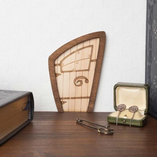 Мини деревянная дверь, дверь в виде сказочного домика, дверь в стиле ретро с микроландшафтным декором для поделок своими руками, миниатюрные книжные полки для сада