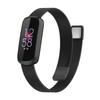 Для Fitbit Luxe Special Edition Миланский металлический магнитный ремешок для часов(розовый)