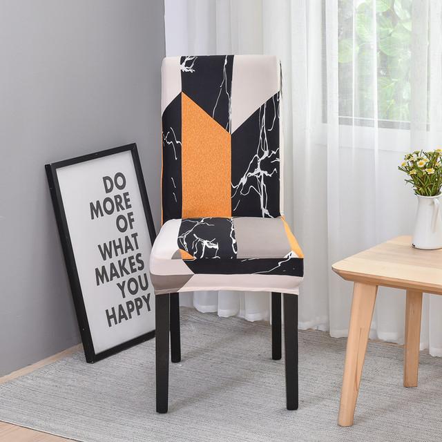 Универсальный чехол на обеденный стул, эластичные чехлы с геометрическим рисунком, чехол на стул, эластичный чехол на сиденье для свадьбы, отеля, банкета, гостиной