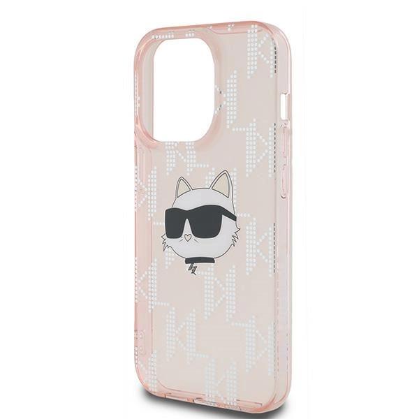 Karl Lagerfeld Iml Choupette Head & Monogram Case For Iphone 13 Pro / 13 - Pink