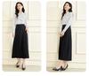 [Half length skirt] A-line high waist slimming long women's pleated skirt