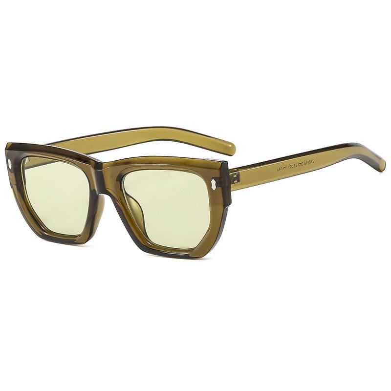 Spring men's and women's sunglasses personalized wear fashion glasses sunscreen large frame sunglasses women