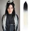 24" Multi-Color Handmade African Black Reggae Dreadlocks Wig Extensions