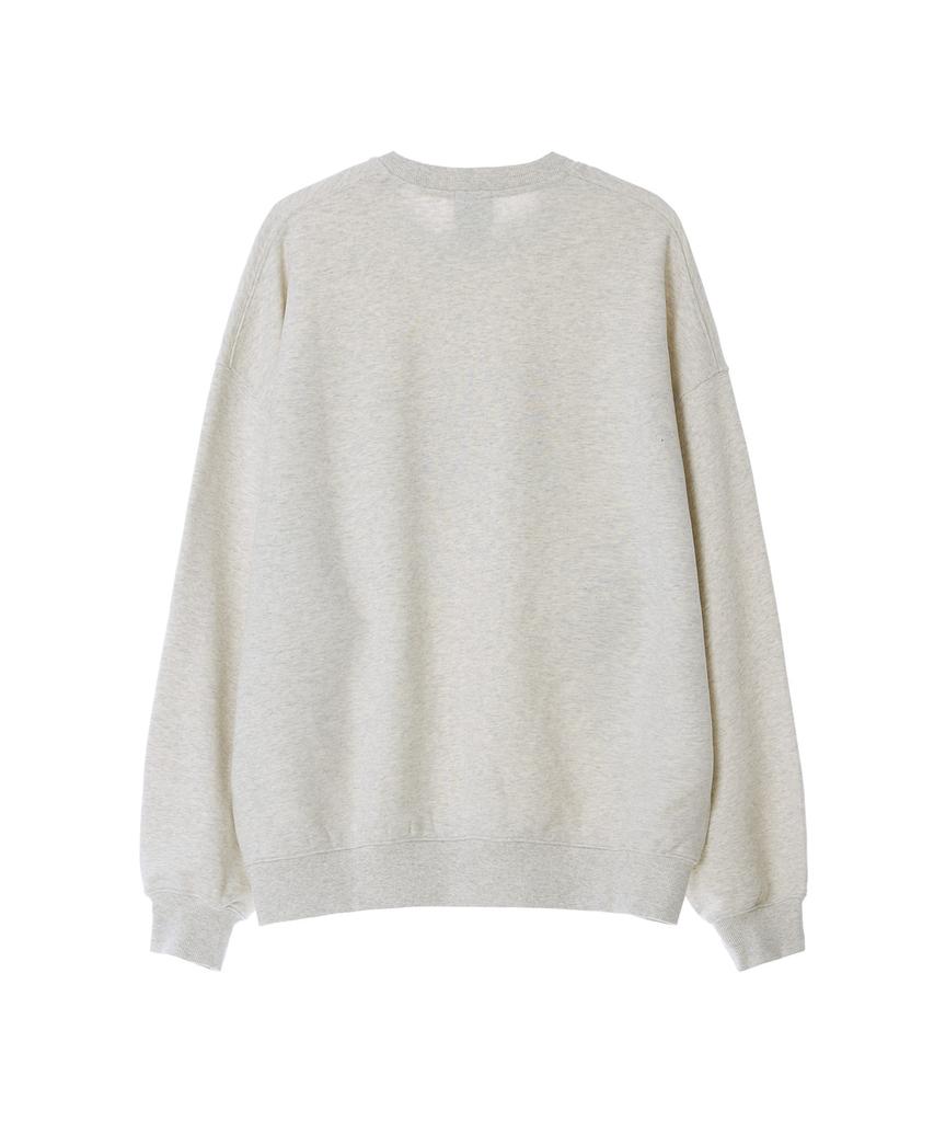 LEE Shadow Embroidery Logo Sweatshirt Oatmeal