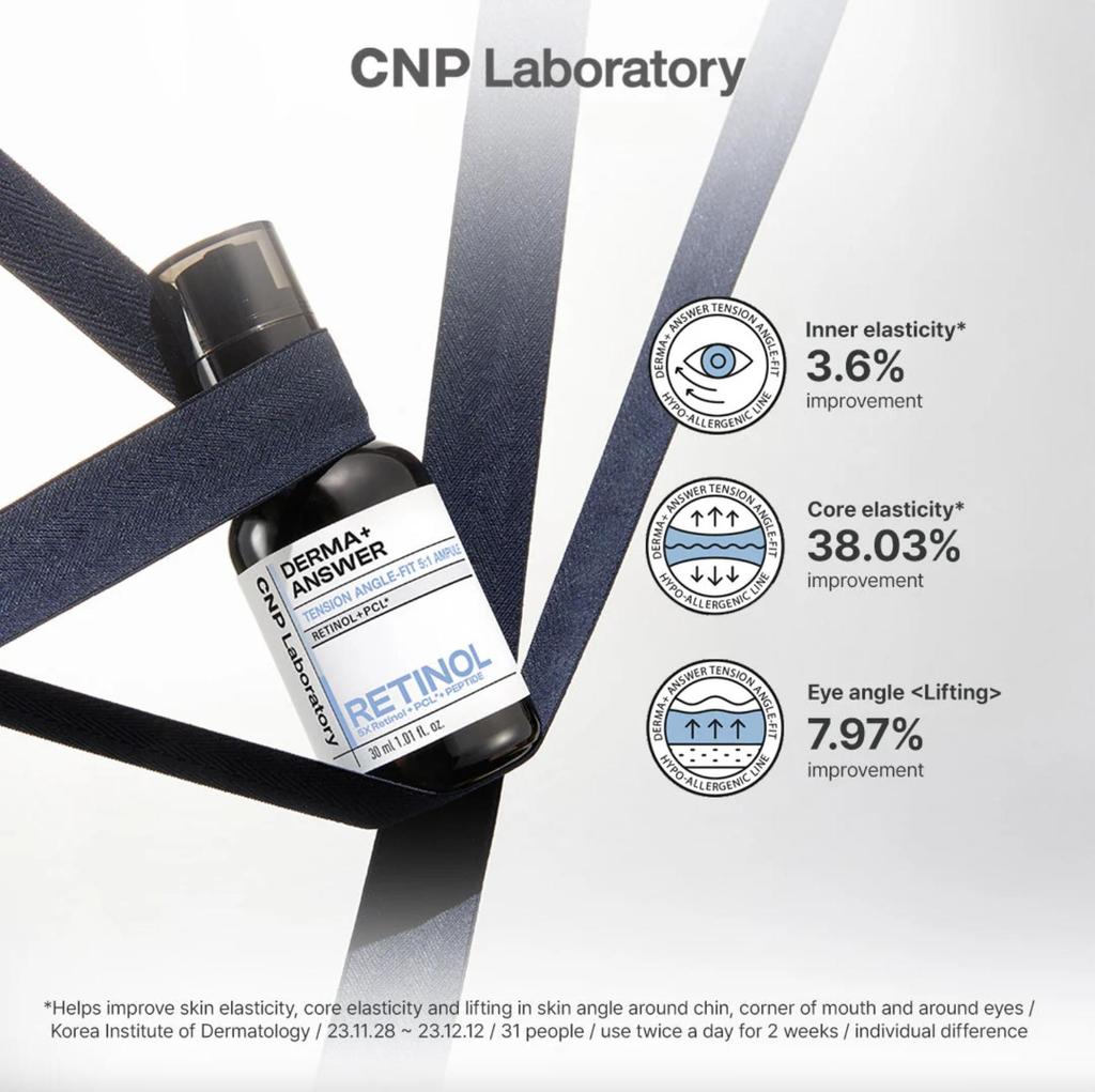 CNP LABORATORY Derma Answer Tension Angle Fit Retinol Ampoule – улучшенная сыворотка с ретинолом для лифтинга и укрепления кожи (30мл)