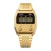 Vintage Digital Gold Ion Plated Stainless Steel Quartz A1100G-5 Unisex Watch