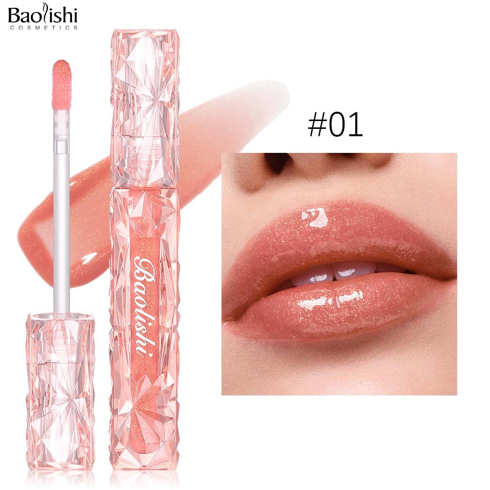 Блестящий блеск для губ Mirror Water Gloss Lip Glaze Antistick Cup Waterproof Pearlescent Увлажняющий бальзам для губ