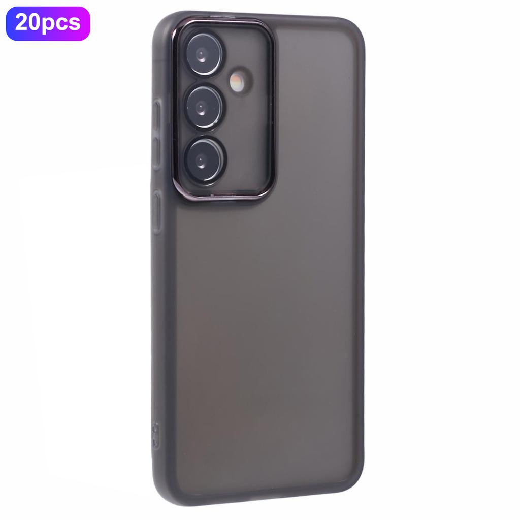 Bulk Purchasing 20Pcs For Samsung Galaxy S25+ Case Electroplated Camera Frame TPU Phone Cover Precise Cutouts