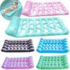 Inflatable Floating Bed Pool Floating Lounger with Headrest Inflatable Water Hammock Recliner Swimming Pool Party Air Mattress