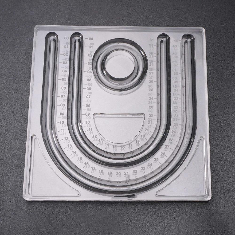 Multiple Grooves Bracelet Beading Board Acrylic Jewelry Making Tray Jewelry Designers