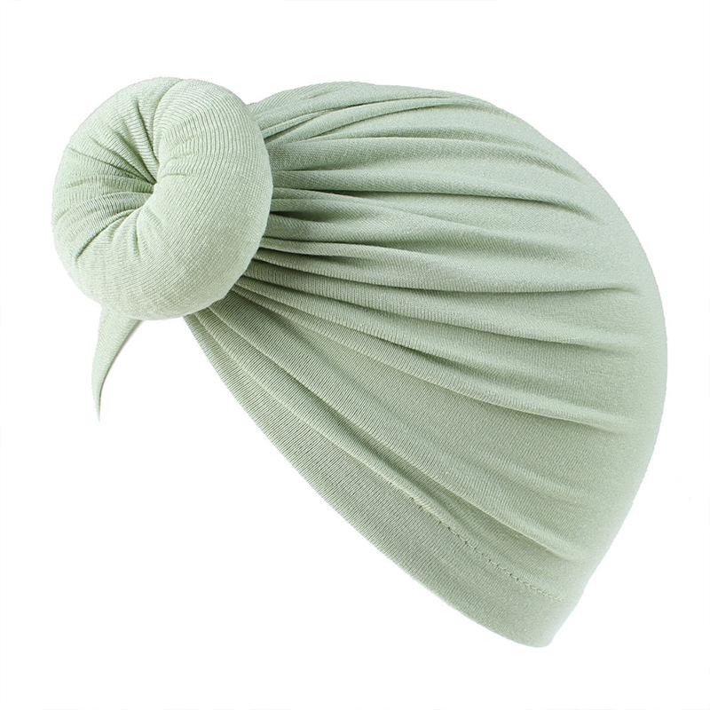 Infant Turban Baby Hat Solid Cotton Headwraps for Newborn Baby Girl Boy Cap Kids Donut Knot Beanies Bonnet Hair Accessories