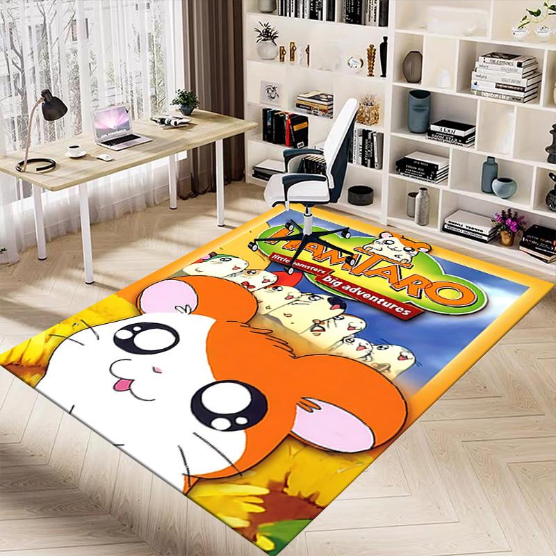 Hamster'S Big Adventures Carpet For Playroom Bedroom Living Room Sofa Home Decorkids Game Area Rug Nonslip Floor Mat