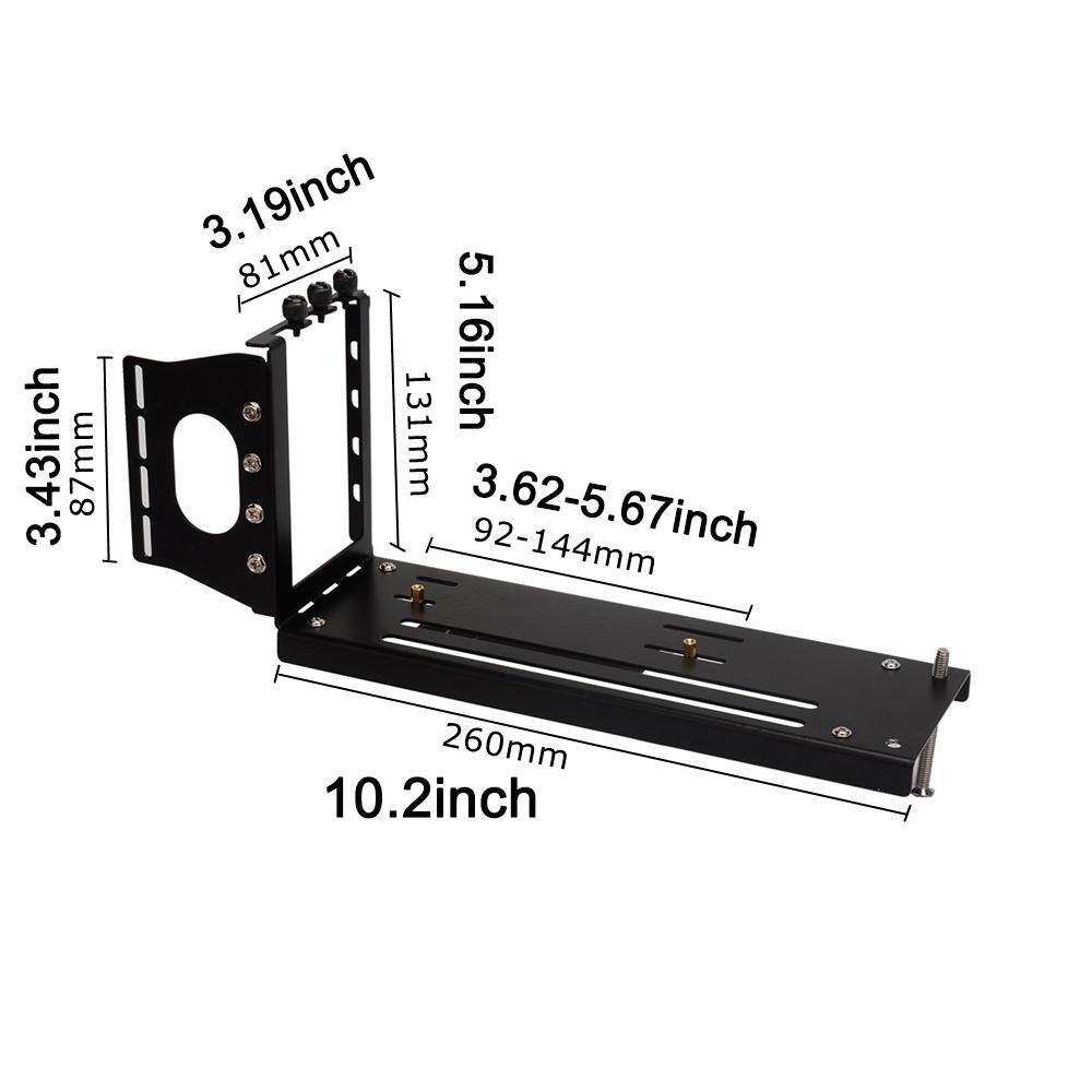 Держатель для видеокарты PCI-E 5.0 X16 Вертикальная подставка для GPU из алюминиевого сплава Держатель для видеокарты ПК Подставка для корпуса компьютера