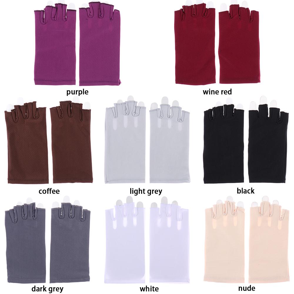 Men/Women Thin Breathable Summer Mittens Half Finger Gloves Sun Protection Sports/Driving/Biking