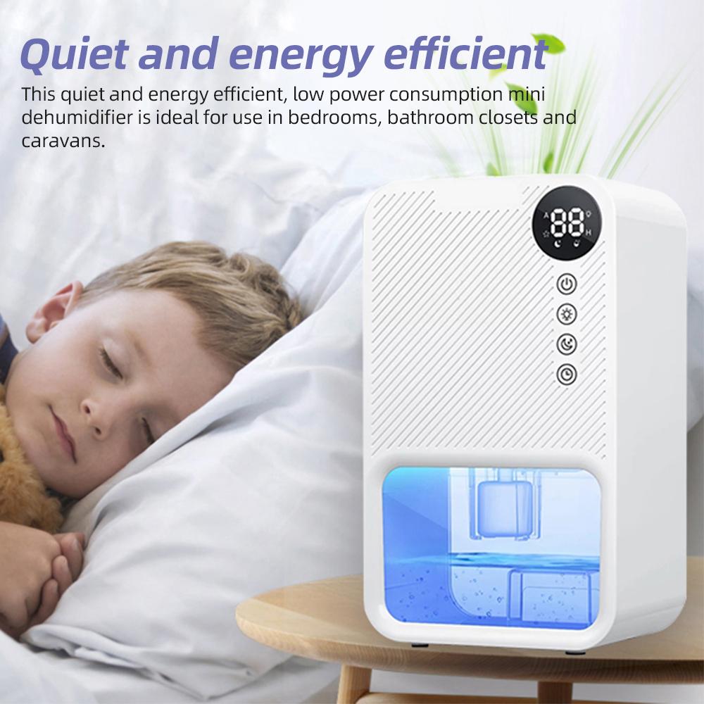 Электрические осушители для дома, тихий осушитель для помещений емкостью 37 унций с автоматическим отключением 7