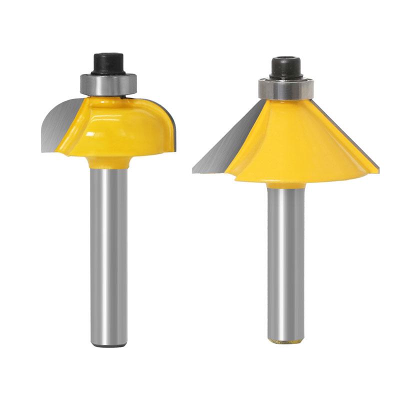 15 шт., прямые фрезы для резки дерева, карбид вольфрама, деревообработка, 1/4 дюйма, 8 мм, набор фрез