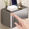 Yousheng Napkin Storage Box Wall Mounted Waterproof Toilet Paper Holder Non-drilled Easy Installation Bathroom Organizer