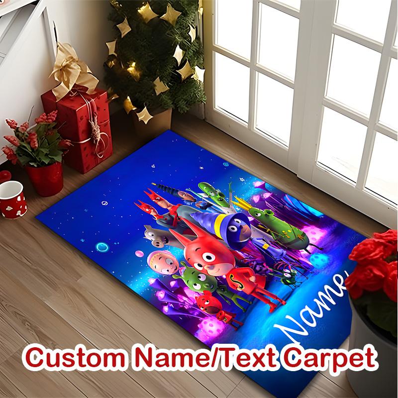 1pc Office Carpet, Pixel Game (6) Chair Rug, Living Room Printed Area Rug, Home Chair Floor Mat
