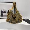 Casual Large Capacity Tote Bag for Women Shoulder Bag Jeans Large Crossbody Bag with Rivets