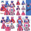 2023 New Arrival Starry Baby Lilo And Stitch Girls Dress, Cartoon Style, A-line Skirt