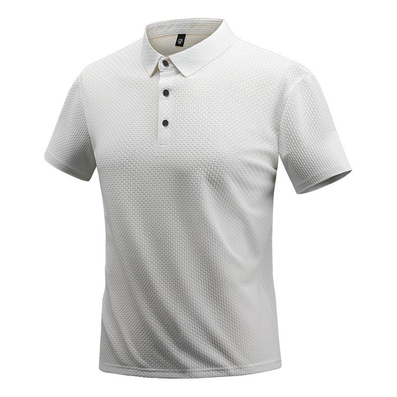 Мужская повседневная рубашка поло с короткими рукавами, удобная, свободная, простая, универсальная, приятная для кожи, мягкая, летняя тонкая рубашка поло