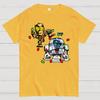 R2-D2 and C-3po celebrate Christmas Cotton Summer Casual Cool Loose T-Shirt