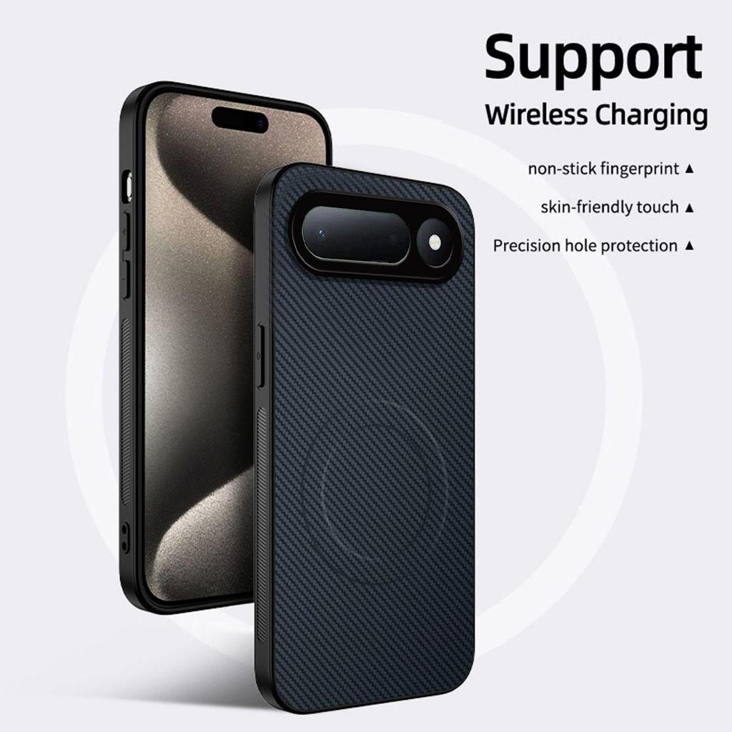 Амортизирующий текстурированный чехол из ТПУ для Google Pixel 11 Pro XL, тонкий защитный чехол из углеродного волокна