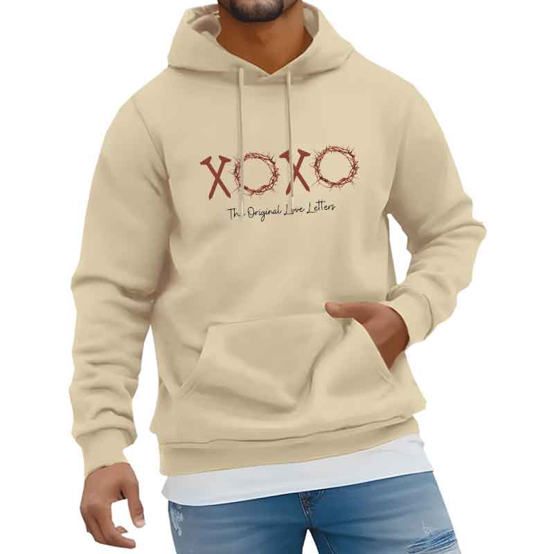 Polyester fleece Hooded Pullover Street Trends Casual Hooded Shirt Fashion Unisex Sports Clothing letter pattern Men Women Top