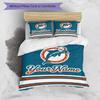 Dolphin Fan Gear Custom Name Text Print 1Pc Bedding Set Duvet Cover With Two Pillowcases Soft Bed Linen For Household Bedroom
