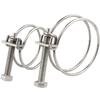 1Pc Double Wire Pipe Clip Assortment Kit Pipe Hoop Hose Clamp  Fuel Tube Water Pipe Ventilation Pipe