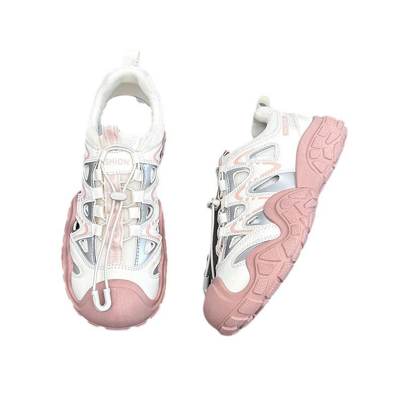 Летние туфли Hollow Dad Shoes Женская обувь Hollow Mesh Trend Ins Женская обувь Спортивная обувь Модная универсальная обувь для альпинизма