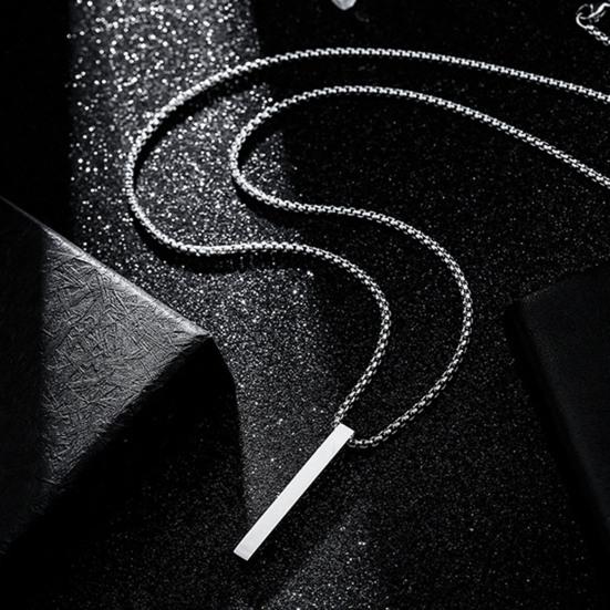 Мужское ожерелье из нержавеющей стали, однотонная цепочка, мужской кулон, подарок